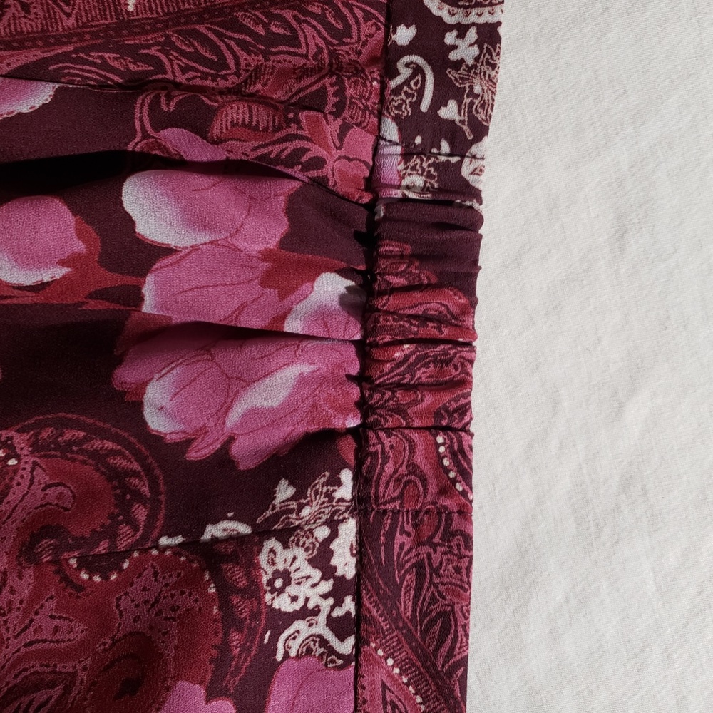*Sag Harbor* Fuchsia floral maxi skirt, 8 - Picture 4 of 8